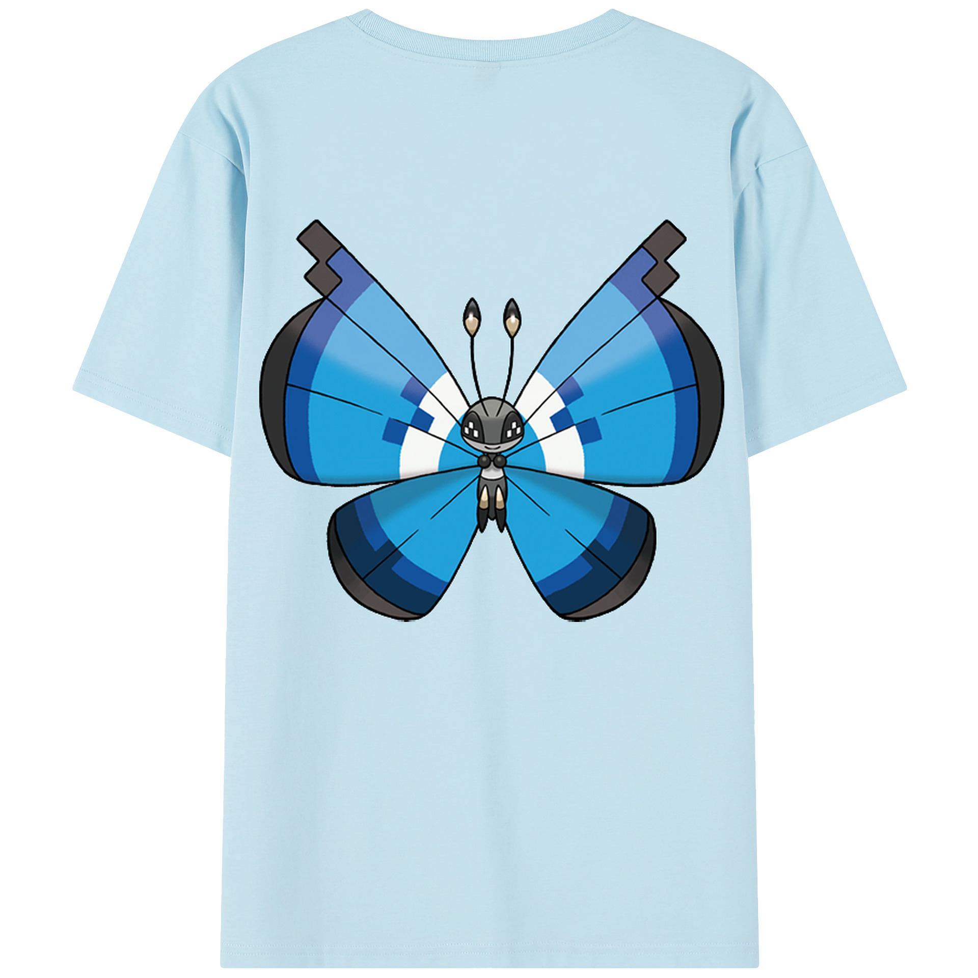 （画像用） ポケットモンスター Pokémon 綿100％半袖Tシャツ（背面プリント）